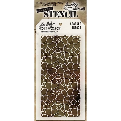 Stampers Anonymous Tim Holtz® Crackle Layered Stencil