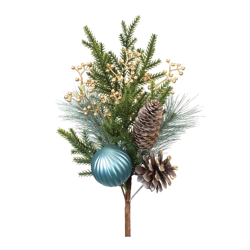 Pine & Ornament Spray, 2ct.