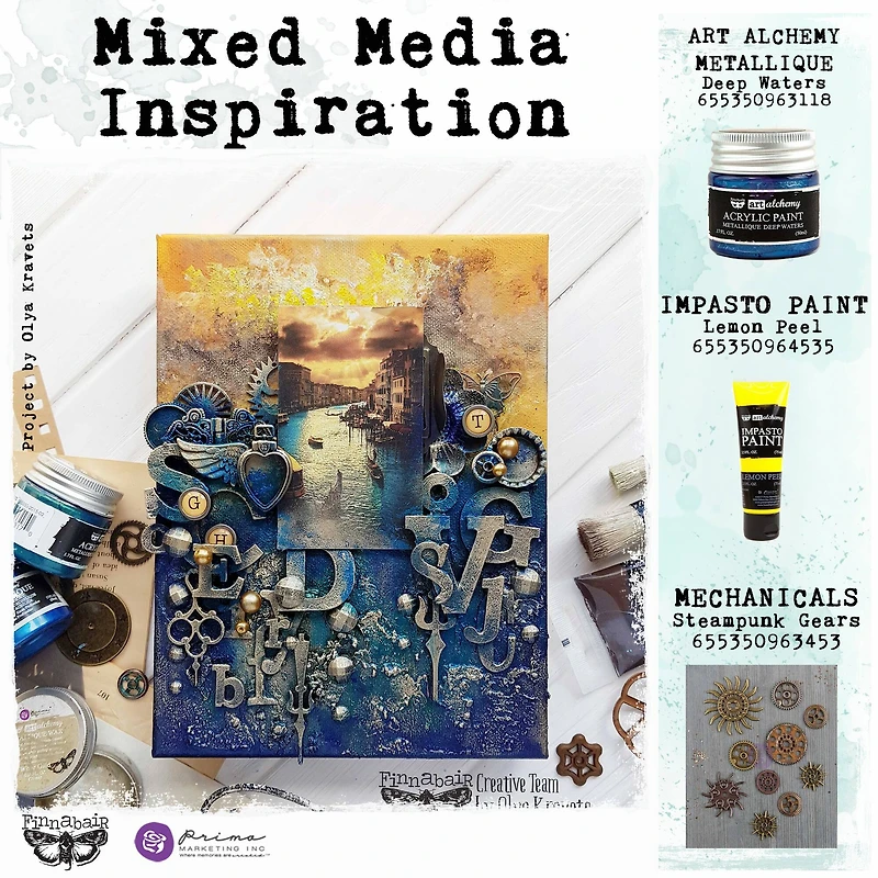 Finnabair® Mechanicals Steampunk Gears Metal Embellishments