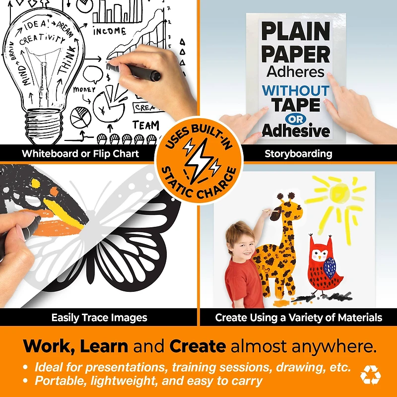 Cling-rite Dry Erase Economy Roll