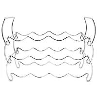 Sorbus 16" Silver Detachable 3-Tier Metal Wine Rack