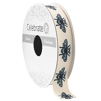 5/8" x 7yd. Bee Twill Ribbon by Celebrate It™ Classic