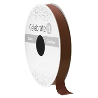 3/8" x 15yd. Coffee Brown Ribbon by Celebrate It® Classic