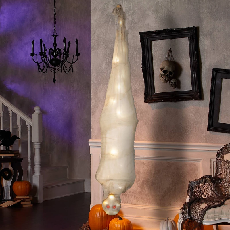 6ft. Animated Halloween Hanging Shaking Cocoon Mummy