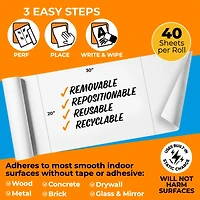 Cling-rite Dry Erase Economy Roll