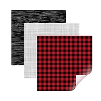 Cricut® Premium Vinyl™ Patterned Sampler, Rustic Lodge Lumberjack
