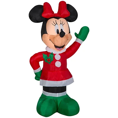3.5ft. Airblown® Inflatable Christmas Minnie Mouse