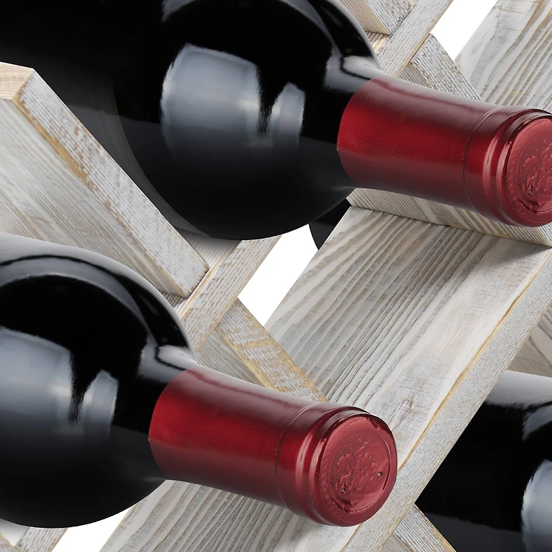 Sorbus Gray 8-Bottle Butterfly Countertop Wine Rack