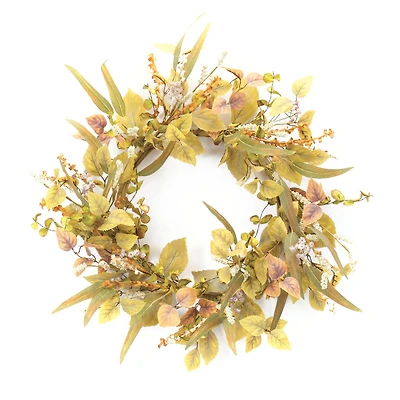 21" Mixed Fall Foliage Wreath