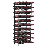 Sorbus Black -Bottle Freestanding Metal Wine Rack