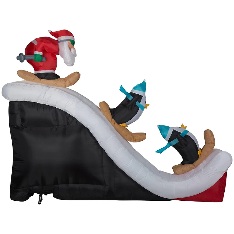 7ft. Airblown® Inflatable Christmas Santa Ski Scene