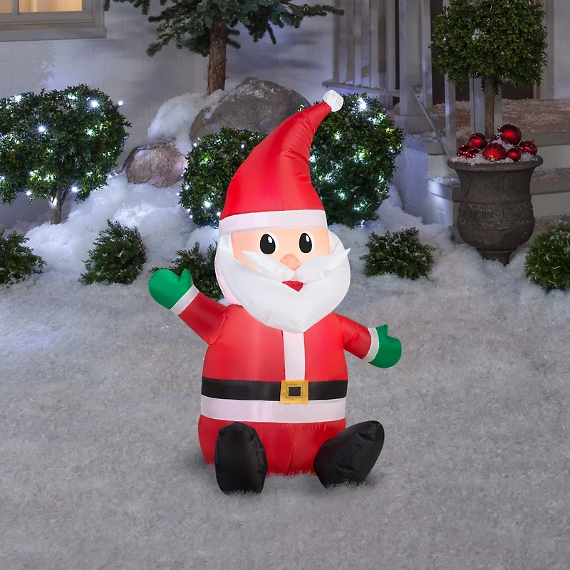 3.5ft. Airblown® Inflatable Christmas Sitting Santa