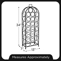 Sorbus 23-Bottle French Chateau-Style Standing Wine Rack