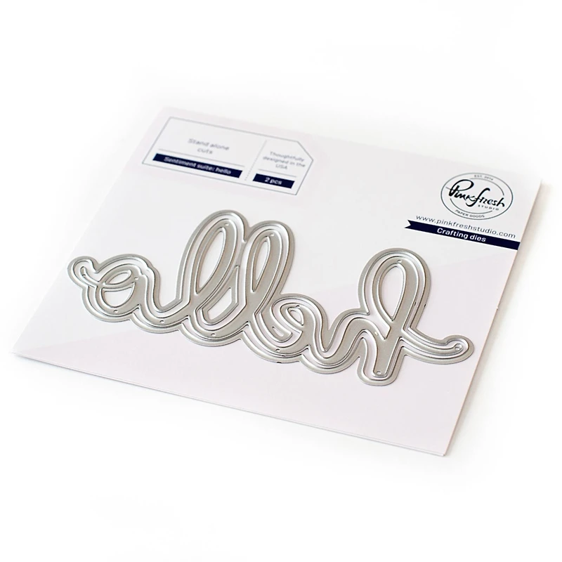 Pinkfresh Studio Mega Hello Die Set