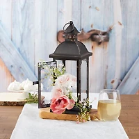 Kate Aspen® Medium Antique Black Decorative Lantern