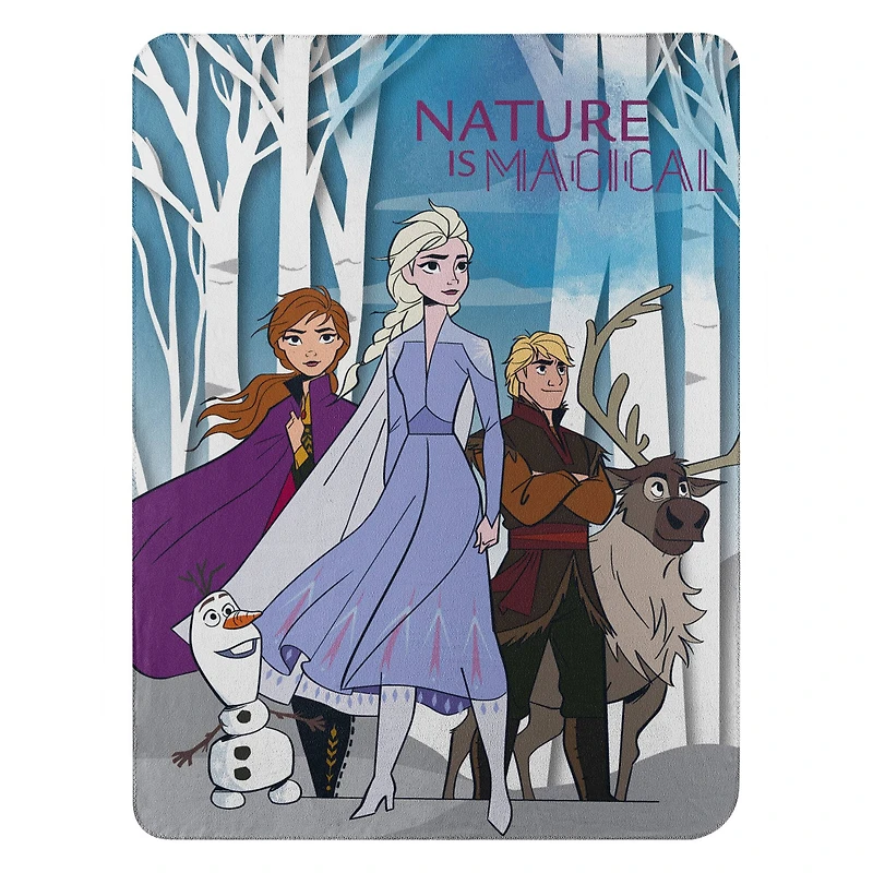 Frozen 2 Forest Walk Fleece Throw