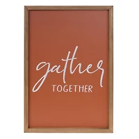 Gather and Thankful Sentiment Sign Set