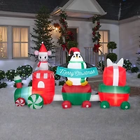5.5ft. Airblown® Inflatable Christmas Train Scene