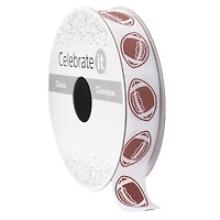 5/8" x 7yd. Football Ribbon by Celebrate It® Classic