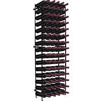 Sorbus Black 75-Bottle Freestanding Metal Wine Rack
