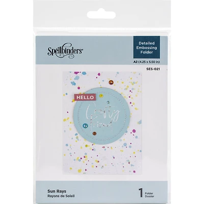Spellbinders® Sun Rays Embossing Folder