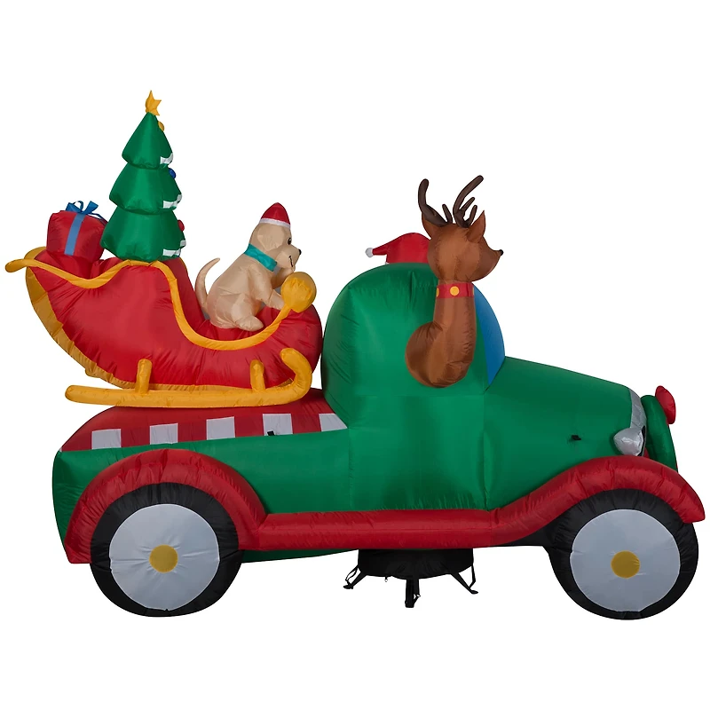 6ft. Airblown® Inflatable Christmas Santa's Tow Truck