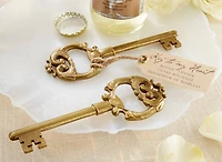 Kate Aspen® Key to My Heart Antique Bottle Opener, 4ct.