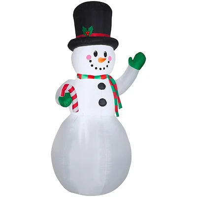 9ft. Airblown® Inflatable Snowman with Candy Cane