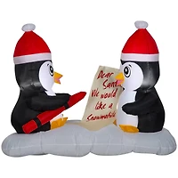 3ft. Airblown® Inflatable Penguin Letters Scene