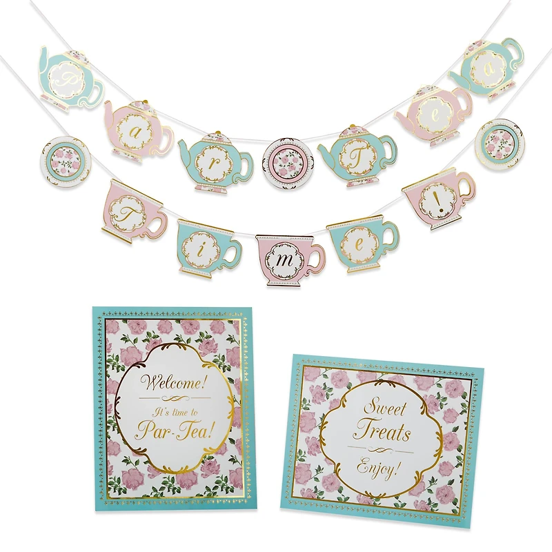 Kate Aspen® Tea Time Whimsy Par-Tea Time Party Decor Kit