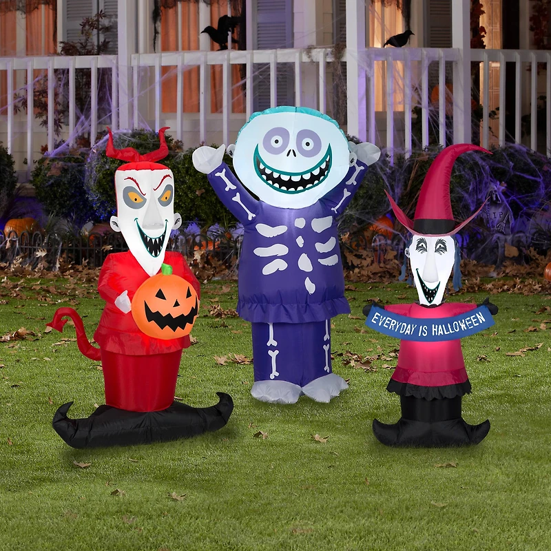 4ft. Combo Pack Airblown® Inflatable Halloween Lock, Shock & Barrel