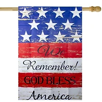 We Remember! Patriotic American Outdoor House Flag