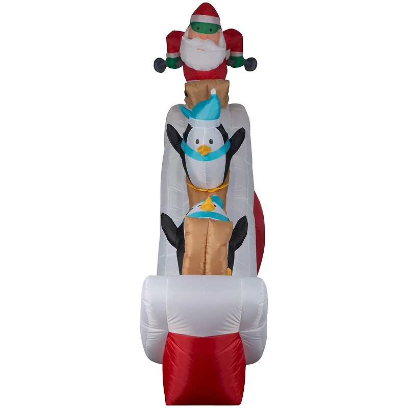 7ft. Airblown® Inflatable Christmas Santa Ski Scene