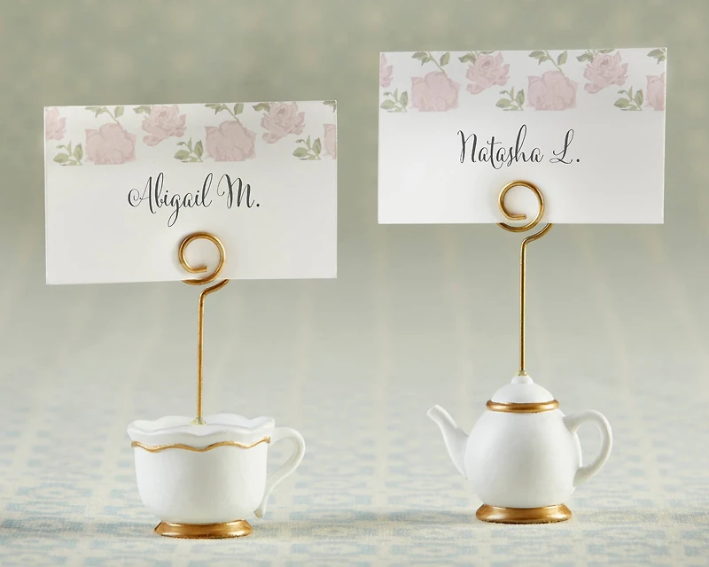 Kate Aspen® Tea Time Whimsy Place Card Holder, 6ct.
