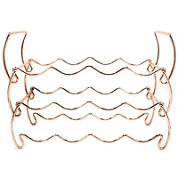 Sorbus 16" Copper Detachable 3-Tier Metal Wine Rack