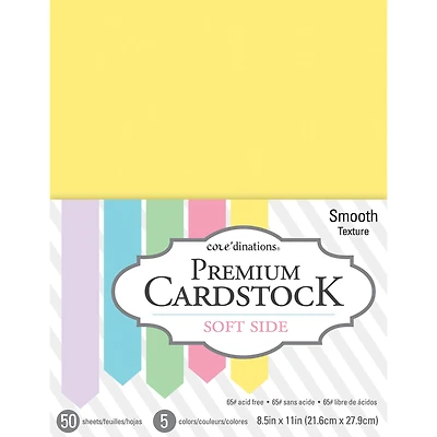 Core'dinations® 8.5" x 11" Smooth Cardstock, 50 Sheets
