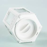 Kate Aspen® White Hexagon Mini Metal Lantern, 6ct.