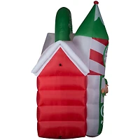 7.4ft. Airblown® Inflatable Christmas Santa's Workshop Scene