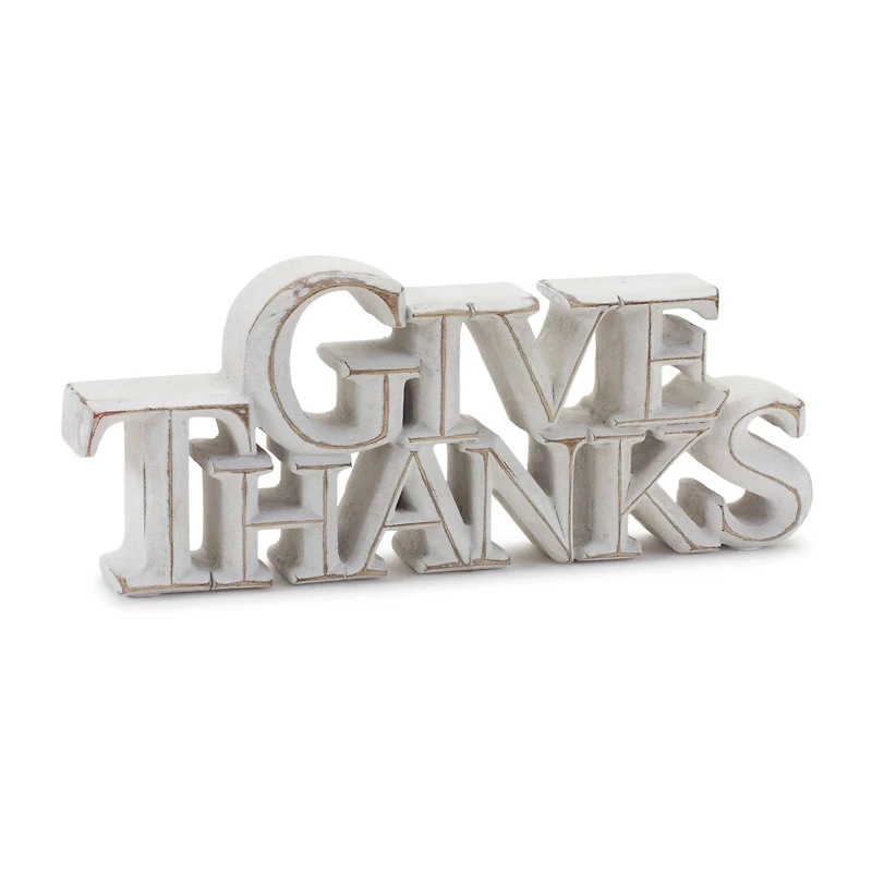 Happy Harvest and Give Thanks Tabletop Sign Set