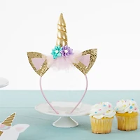 Kate Aspen® Gold Glitter Unicorn Happy Birthday Party Décor Kit
