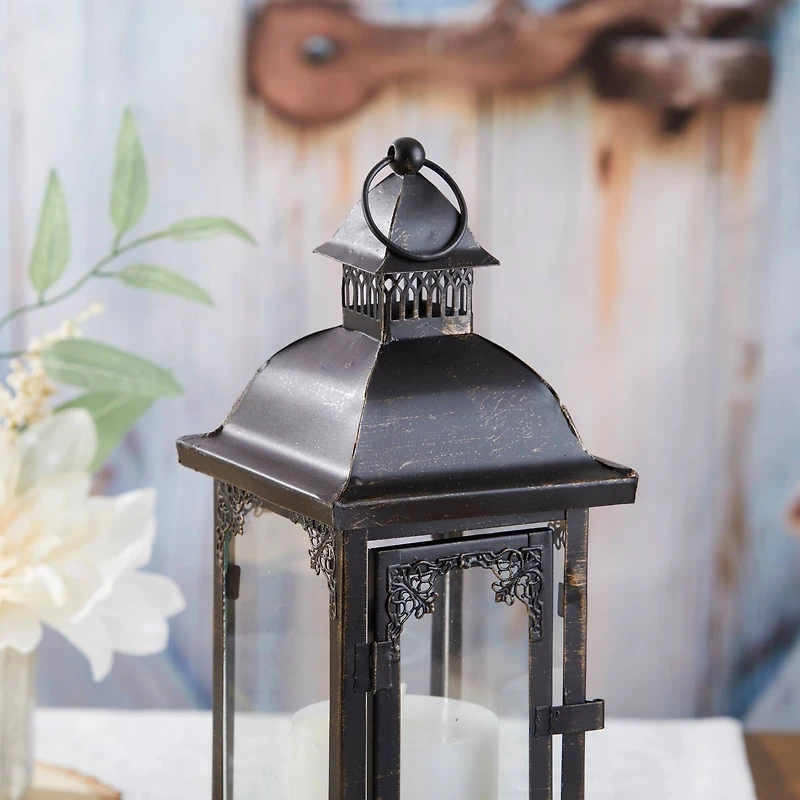 Kate Aspen® Medium Antique Black Decorative Lantern