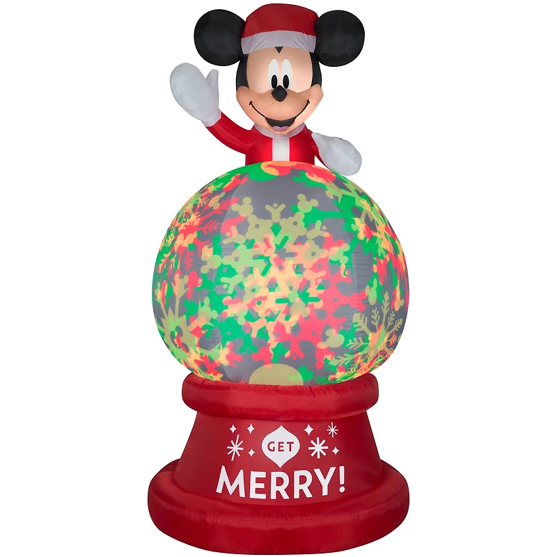 9ft. Airblown® Inflatable Projection Globe with Hovering Mickey Mouse