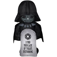 3.5ft. Airblown® Inflatable Halloween Stylized Darth Vader with Tombstone