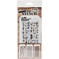 Stampers Anonymous Tim Holtz® Mini Layered Stencil Set No.7