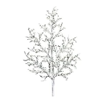 Glittery Silver Iced Twig Branches, 12ct.