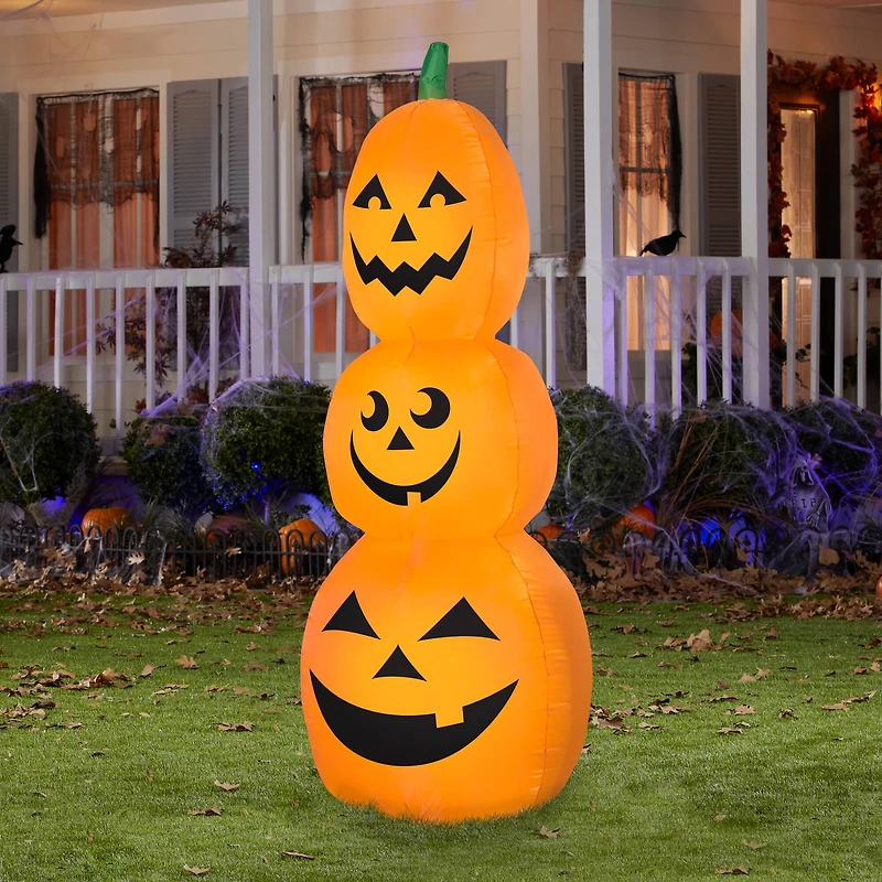 3.5ft. Airblown® Inflatable Halloween Pumpkin Stack Scene