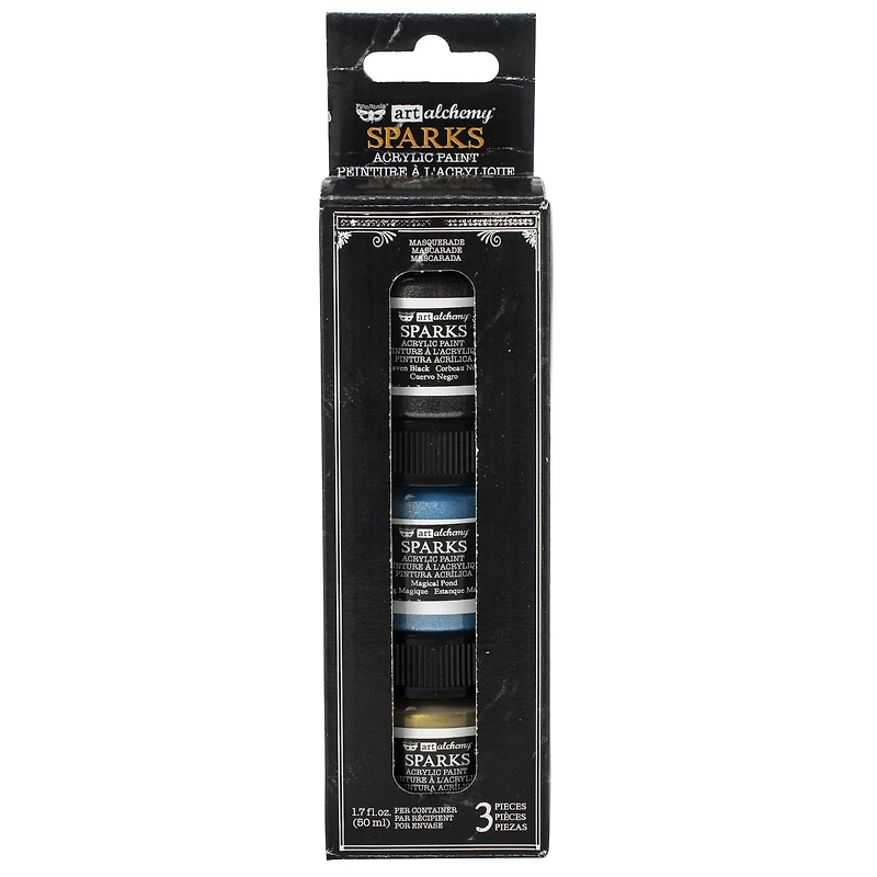 Finnabair® Art Alchemy Sparks Masquerade Acrylic Paint Set