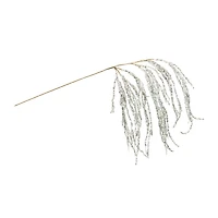 Silver Hanging Tinsel Branches, 2ct.