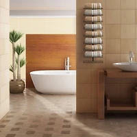 Sorbus 28" Black Wall-Mounted 9-Bottle Wine Rack