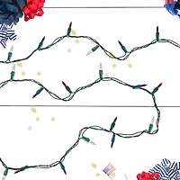 50ct. Red, White & Blue 4th of July String Lights